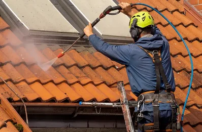 Démoussage et hydrofuge de toiture à Verneix